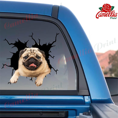 Funny Pug Sticker Emoji Your Cute Jeans Decal Stickers Gifts For Grandpa