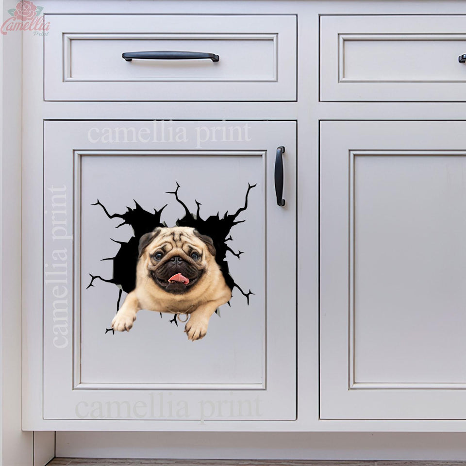 Funny Pug Sticker Emoji Your Cute Jeans Decal Stickers Gifts For Grandpa