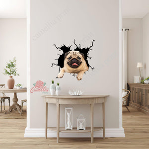 Funny Pug Sticker Emoji Your Cute Jeans Decal Stickers Gifts For Grandpa