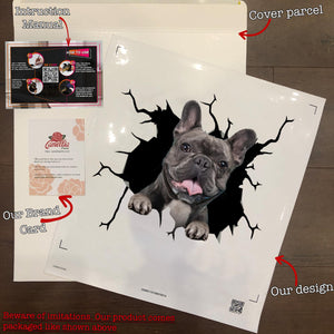 Funny French Bulldog Decals For Windows Cool Sticker Paper Easter Gifts