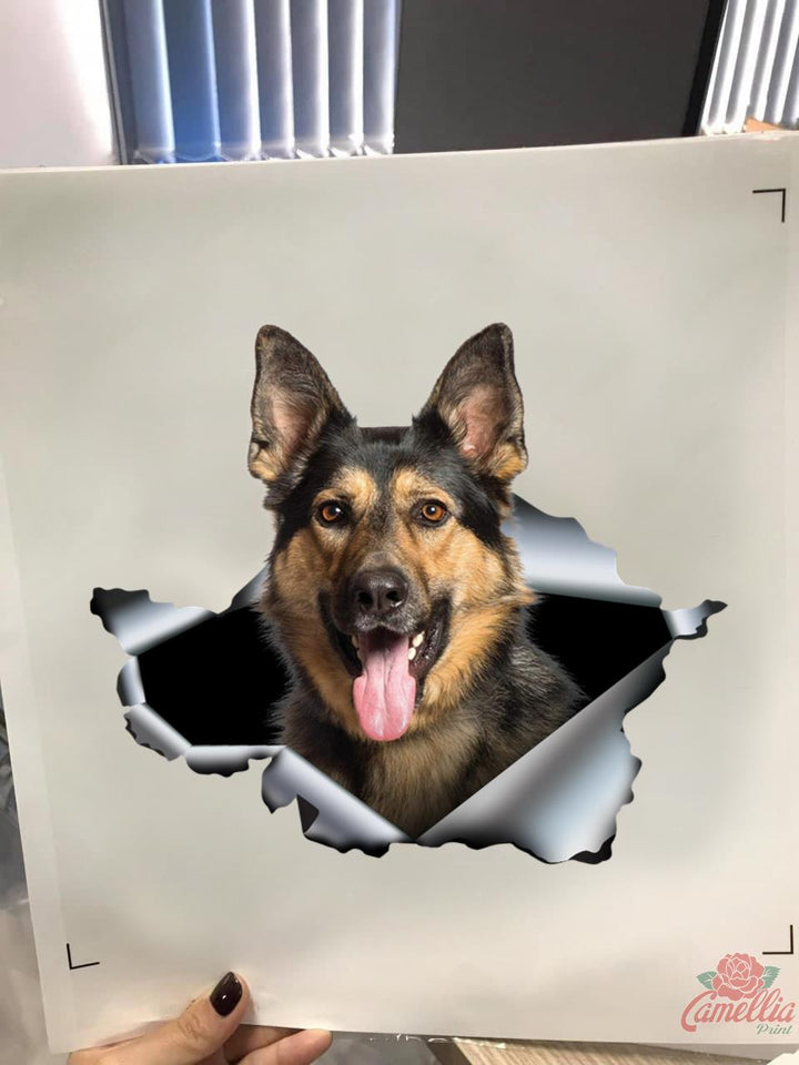 Funny German Shepherd Dad Decal Funny Dot Stickers Retirement Gifts For Men