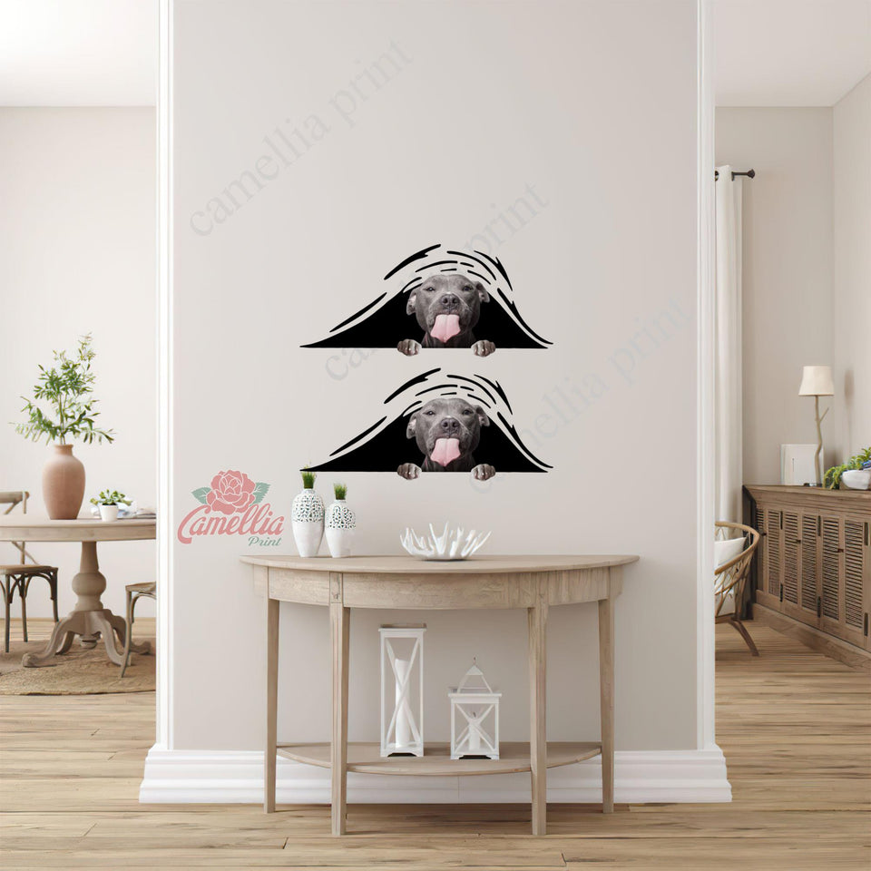 Funny Pitbull Dogs Decal For Rear Window Wiper Funny Quotes Custom Stickers Birthday Gifts For Dad