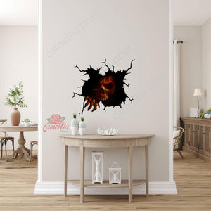 Skull Crack Decal Window Wiper Super Cute Car Window Decals Anniversary Gift For Husband