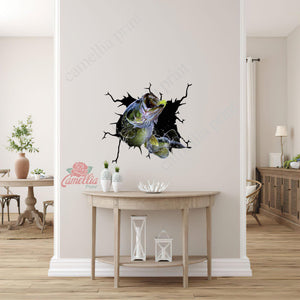 Bass Fishing Crack Duck Decal Kawaii Laptop Decals Anniversary Gifts For Parents