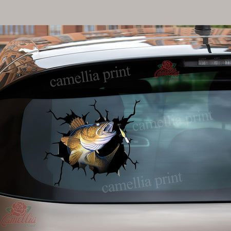 Walleye Crack Sticker Album Cute Vinyl Sticker Paper Birthday Ideas For Boyfriend