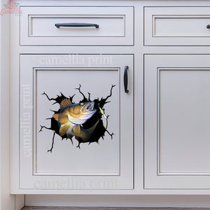 Walleye Crack Sticker Album Cute Vinyl Sticker Paper Birthday Ideas For Boyfriend