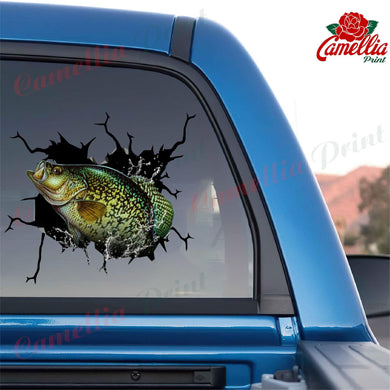 Cappie Fishing Crack Sticker Kawaii Cuteness Overloaded Friendship Stickers Housewarming Gift Ideas