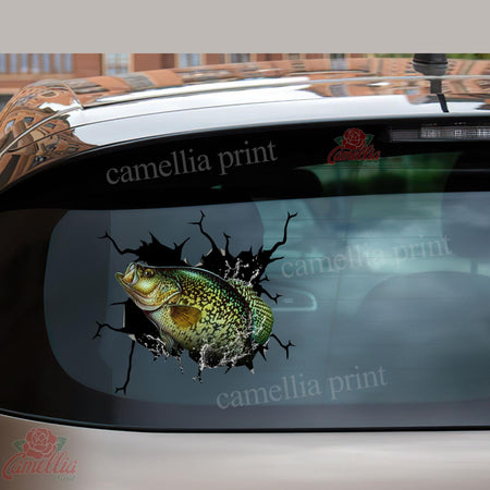 Cappie Fishing Crack Sticker Kawaii Cuteness Overloaded Friendship Stickers Housewarming Gift Ideas