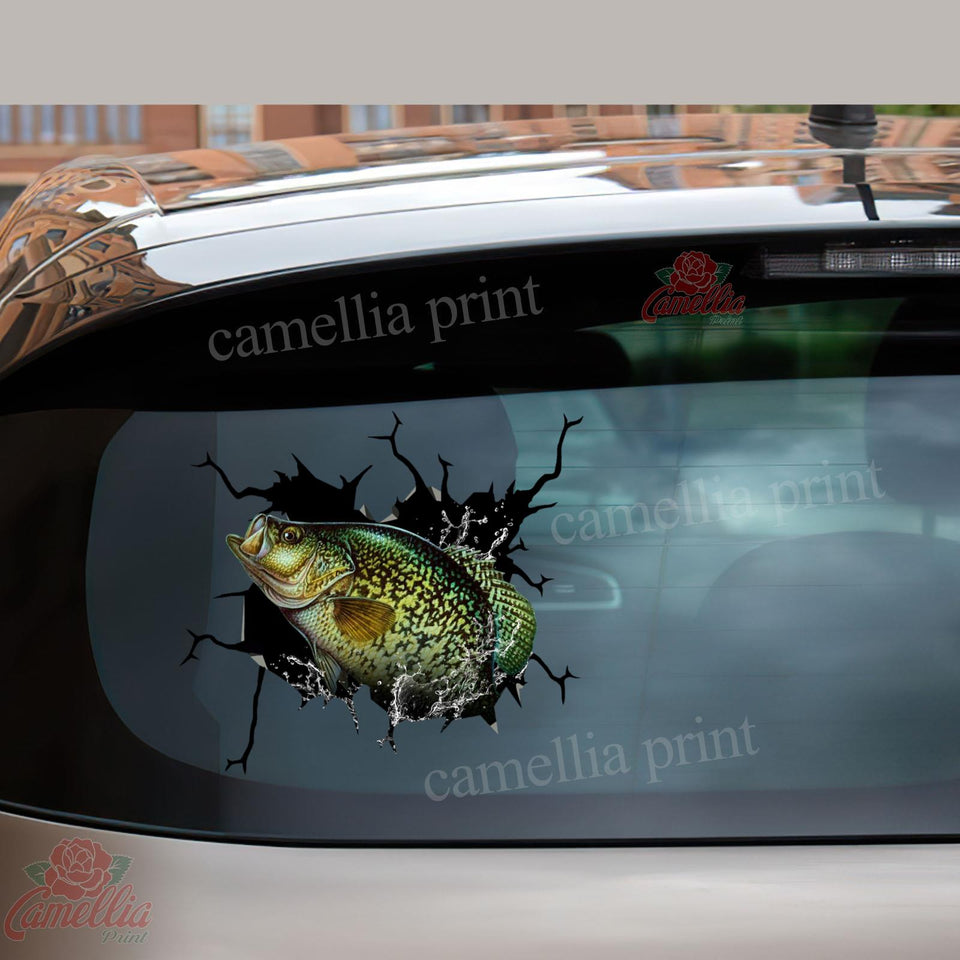 Cappie Fishing Crack Sticker Kawaii Cuteness Overloaded Friendship Stickers Housewarming Gift Ideas