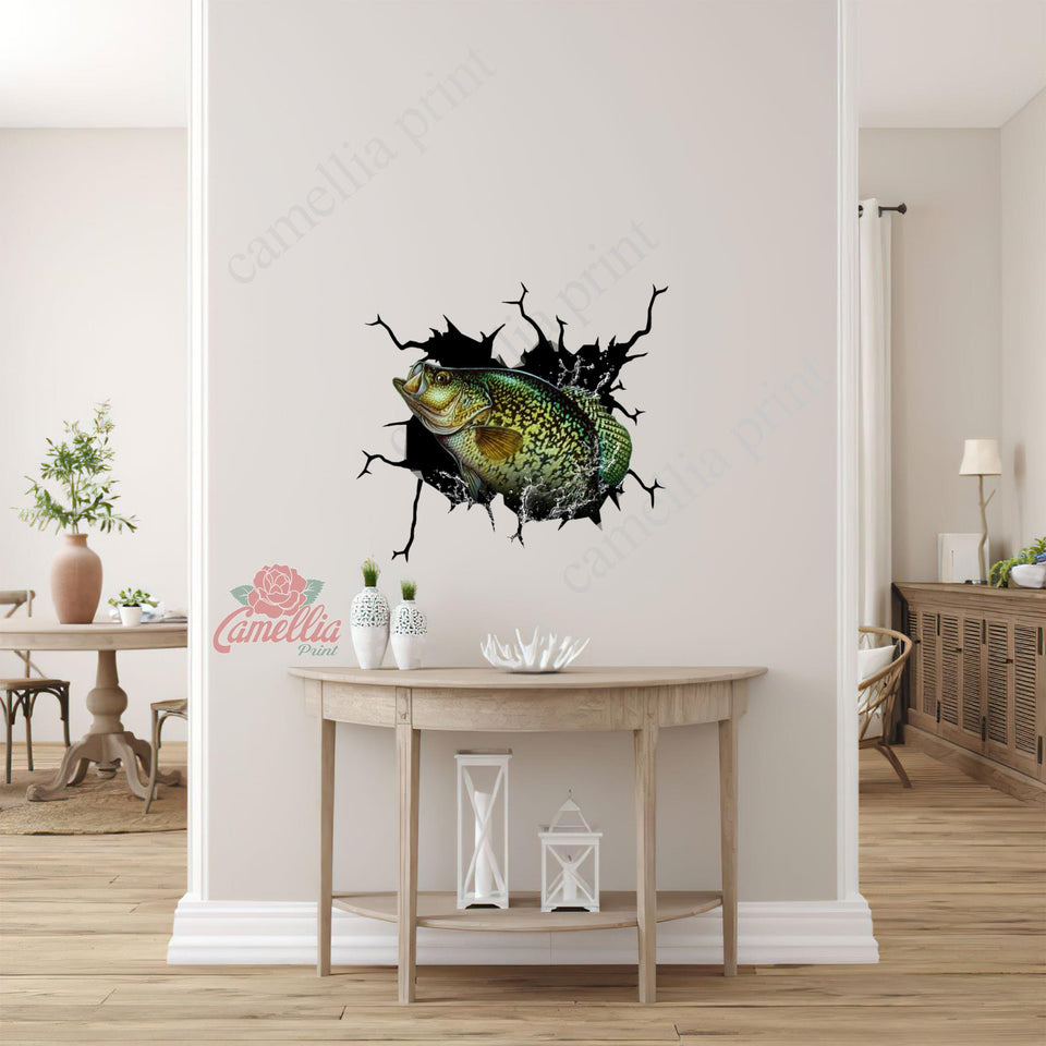 Cappie Fishing Crack Sticker Kawaii Cuteness Overloaded Friendship Stickers Housewarming Gift Ideas