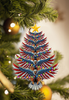 [sk0459-pw-ornm-lad] Ornament Eagle Gift For Christmas Decorate The Pine Tree - Camellia Print