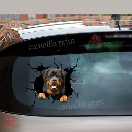 Funny Rottweiler Crack Sticker Kawaii Your Cute Label Paper Mother's Day Gifts Amazon