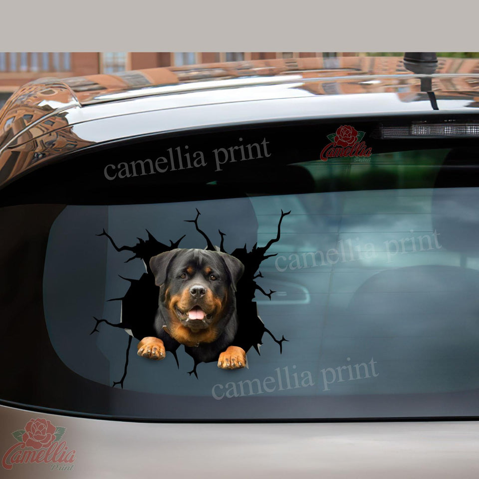 Funny Rottweiler Crack Sticker Kawaii Your Cute Label Paper Mother's Day Gifts Amazon
