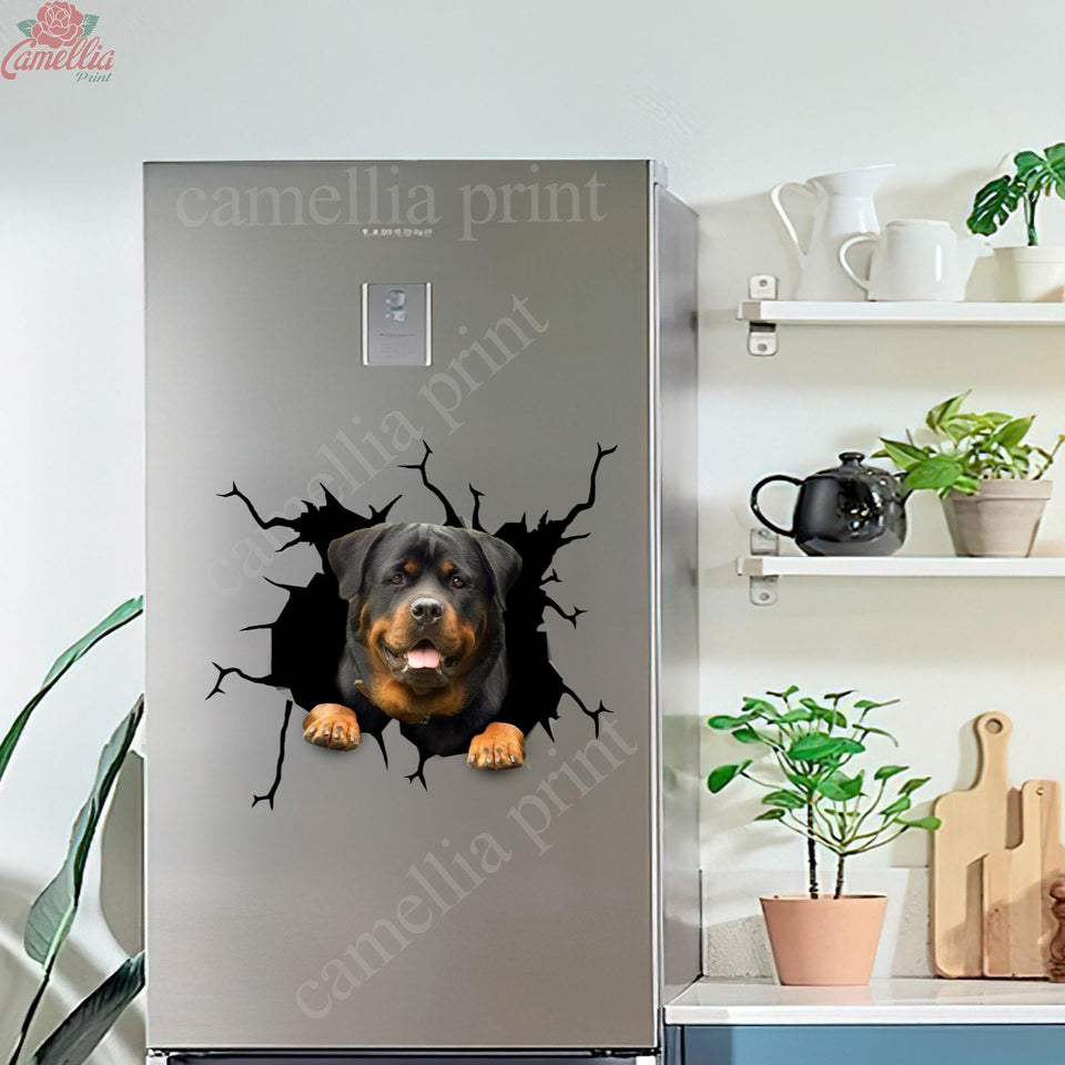 Funny Rottweiler Crack Sticker Kawaii Your Cute Label Paper Mother's Day Gifts Amazon