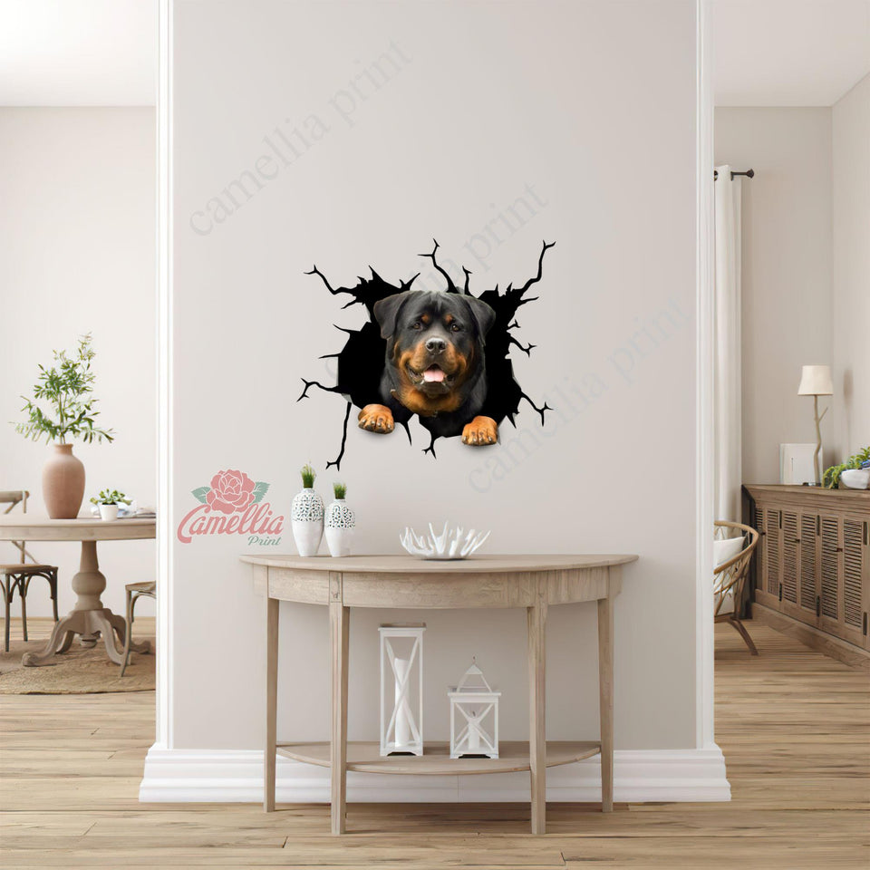 Funny Rottweiler Crack Sticker Kawaii Your Cute Label Paper Mother's Day Gifts Amazon