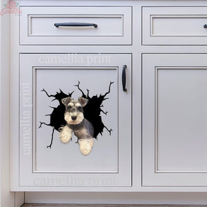 Schnauzer Crack Sticker Car Funny Memes Bee Stickers Valentines Day Gifts For Her