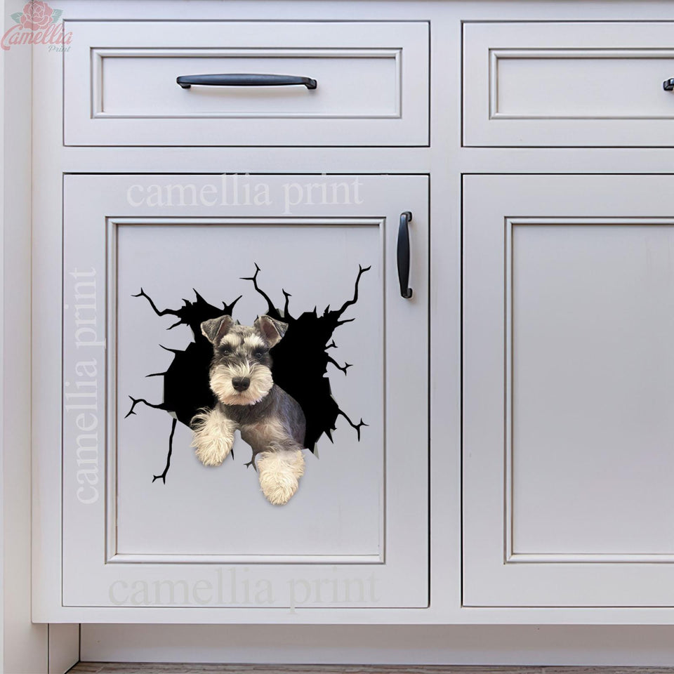 Schnauzer Crack Sticker Car Funny Memes Bee Stickers Valentines Day Gifts For Her