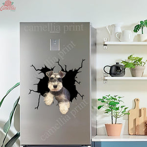 Schnauzer Crack Sticker Car Funny Memes Bee Stickers Valentines Day Gifts For Her