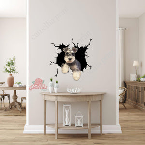 Schnauzer Crack Sticker Car Funny Memes Bee Stickers Valentines Day Gifts For Her