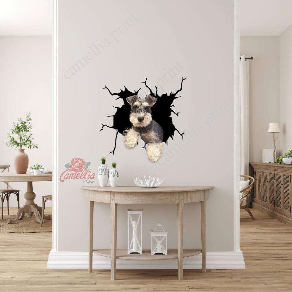 Schnauzer Crack Sticker Car Funny Memes Bee Stickers Valentines Day Gifts For Her