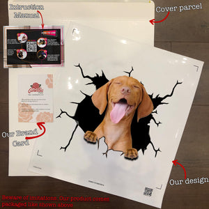 Vizsla Crack Stickers Custom Your Cute Dot Stickers Best Mother's Day Gifts 2021