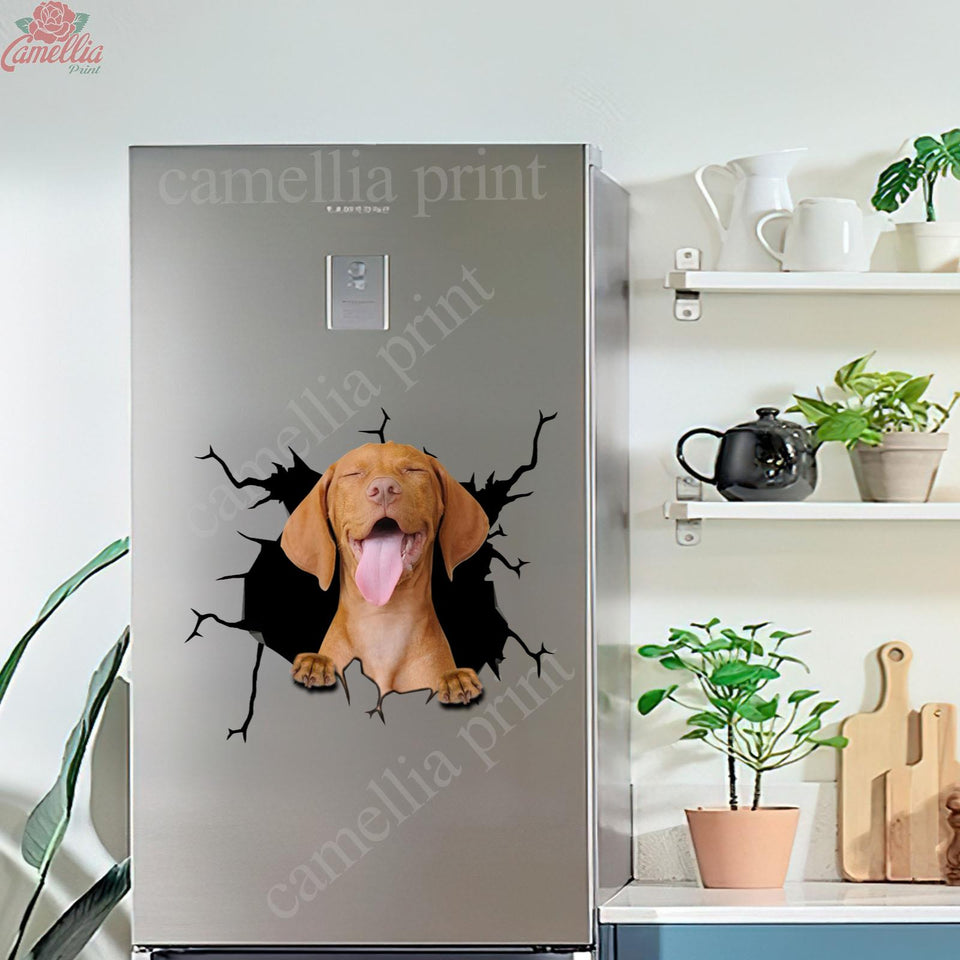 Vizsla Crack Stickers Custom Your Cute Dot Stickers Best Mother's Day Gifts 2021