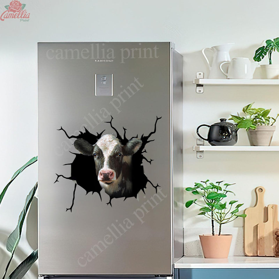 Dairy Cow Crack Duck Decal Funny Art Stickers Gifts For Grandma