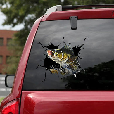 [sk0815-snf-ptd]-walleye-fishing-crack-sticker-fishing-lover