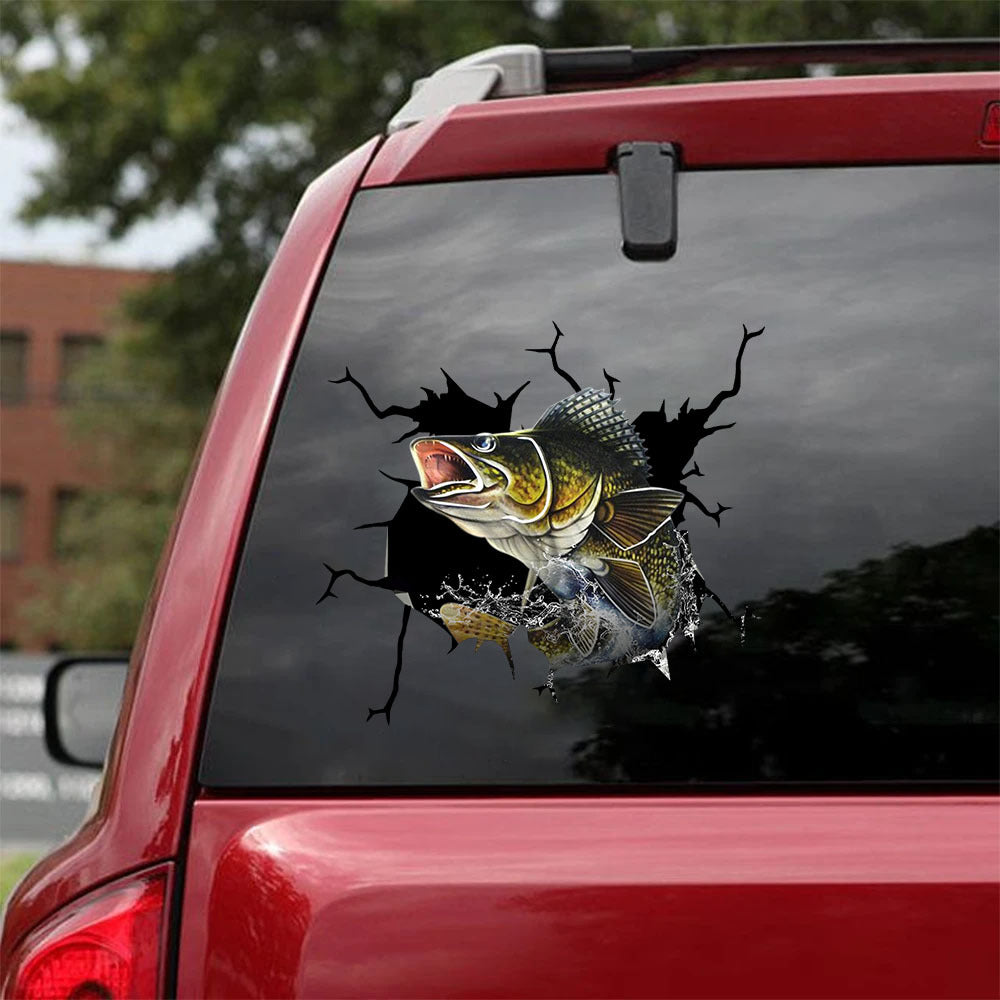 [sk0815-snf-ptd]-walleye-fishing-crack-sticker-fishing-lover