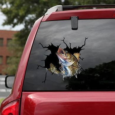 [sk0816-snf-ptd]-walleye-fishing-crack-sticker-fishing-lover