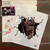 Bear Crack Stickers For Scrapbooking Cool Custom Vinyl Stickers Gifts For Friends Birthday