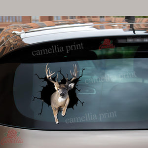 Deer Crack Dad Decal Funny Faces Magnetic Stickers Christmas Gifts For Boyfriend