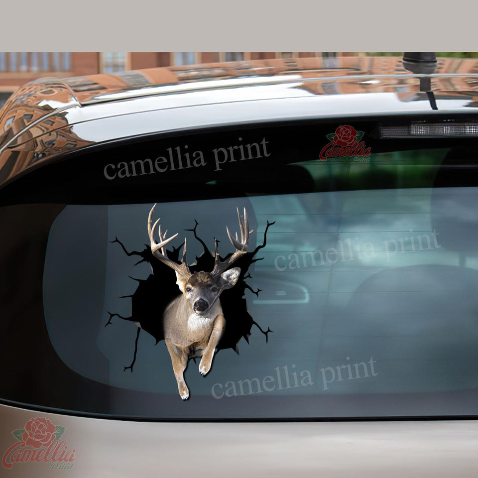 Deer Crack Dad Decal Funny Faces Magnetic Stickers Christmas Gifts For Boyfriend