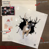 Deer Crack Dad Decal Funny Faces Magnetic Stickers Christmas Gifts For Boyfriend