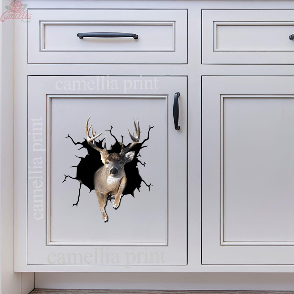 Deer Crack Dad Decal Funny Faces Magnetic Stickers Christmas Gifts For Boyfriend
