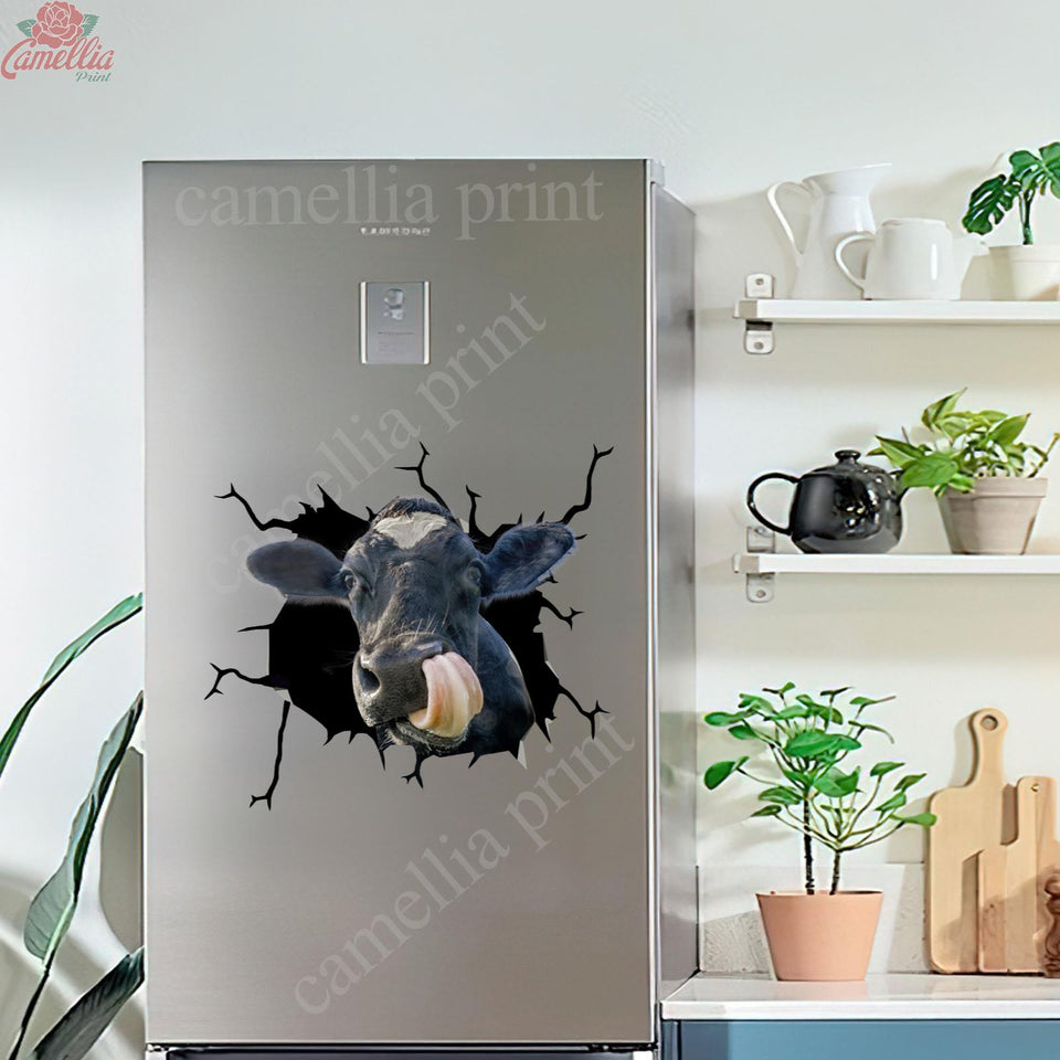 Dairy Cow Crack Sticker Ideas Super Cute Custom Car Window Decals Employee Gift
