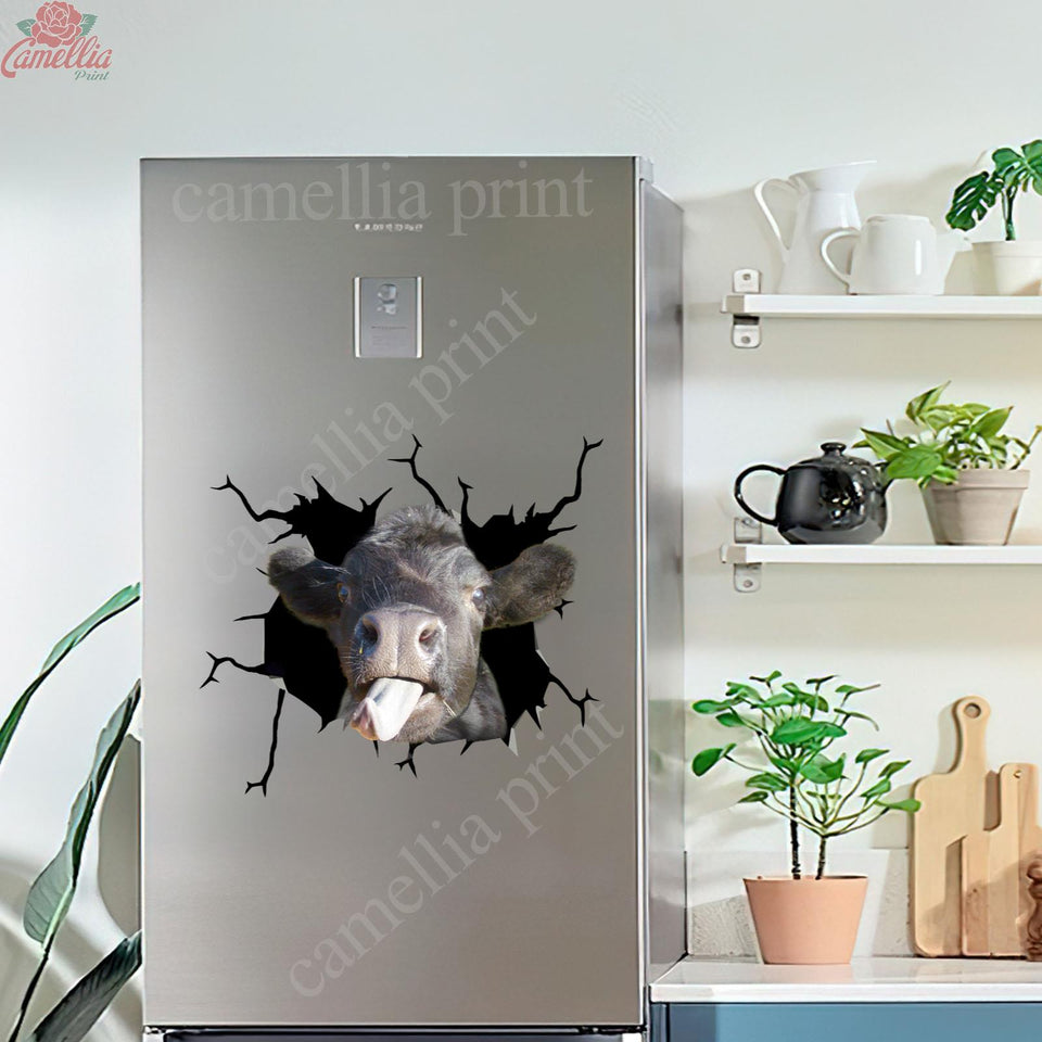 Angus Cow Crack Decals For Windows Funny Memes Custom Vinyl Decals Best Gifts 2021
