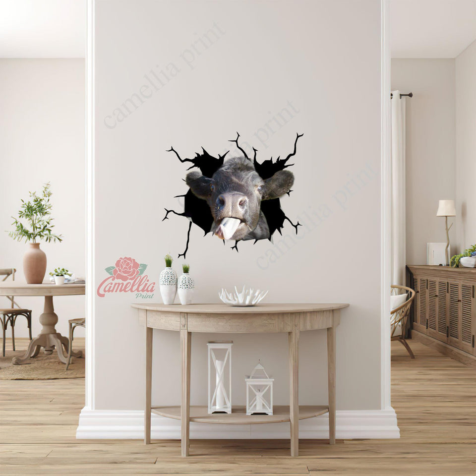 Angus Cow Crack Decals For Windows Funny Memes Custom Vinyl Decals Best Gifts 2021