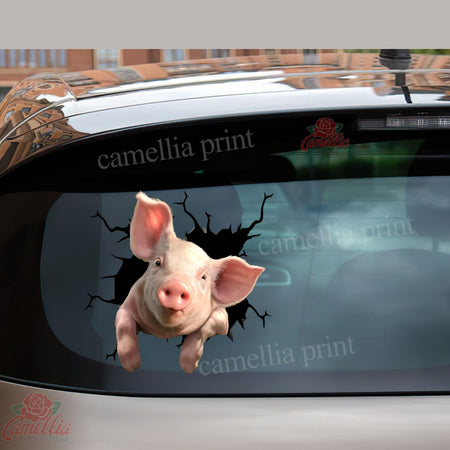 Pig Crack Decals Funny Sticker Valentines Gifts For Her