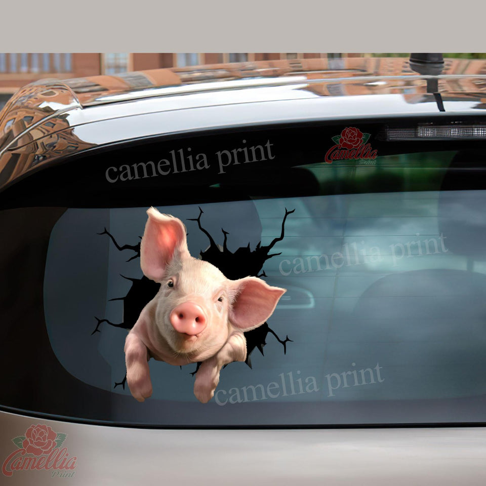 Pig Crack Decals Funny Sticker Valentines Gifts For Her