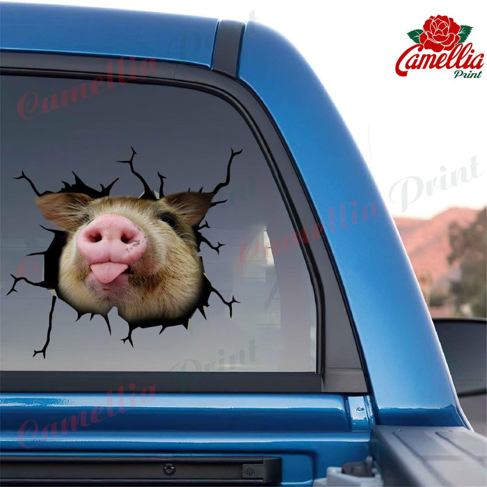 Pig Crack Sticker Chart Cuteness Overloaded Stickers 1 Year Anniversary Gift