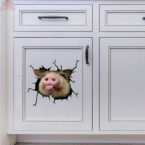 Pig Crack Sticker Chart Cuteness Overloaded Stickers 1 Year Anniversary Gift