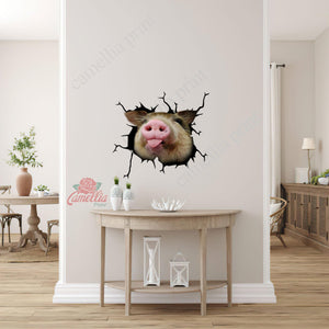 Pig Crack Sticker Chart Cuteness Overloaded Stickers 1 Year Anniversary Gift