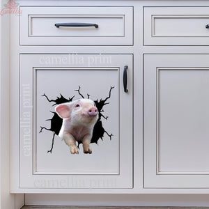 Pig Crack Mom Car Decal Funny Quotes Transparent Sticker Family Gifts