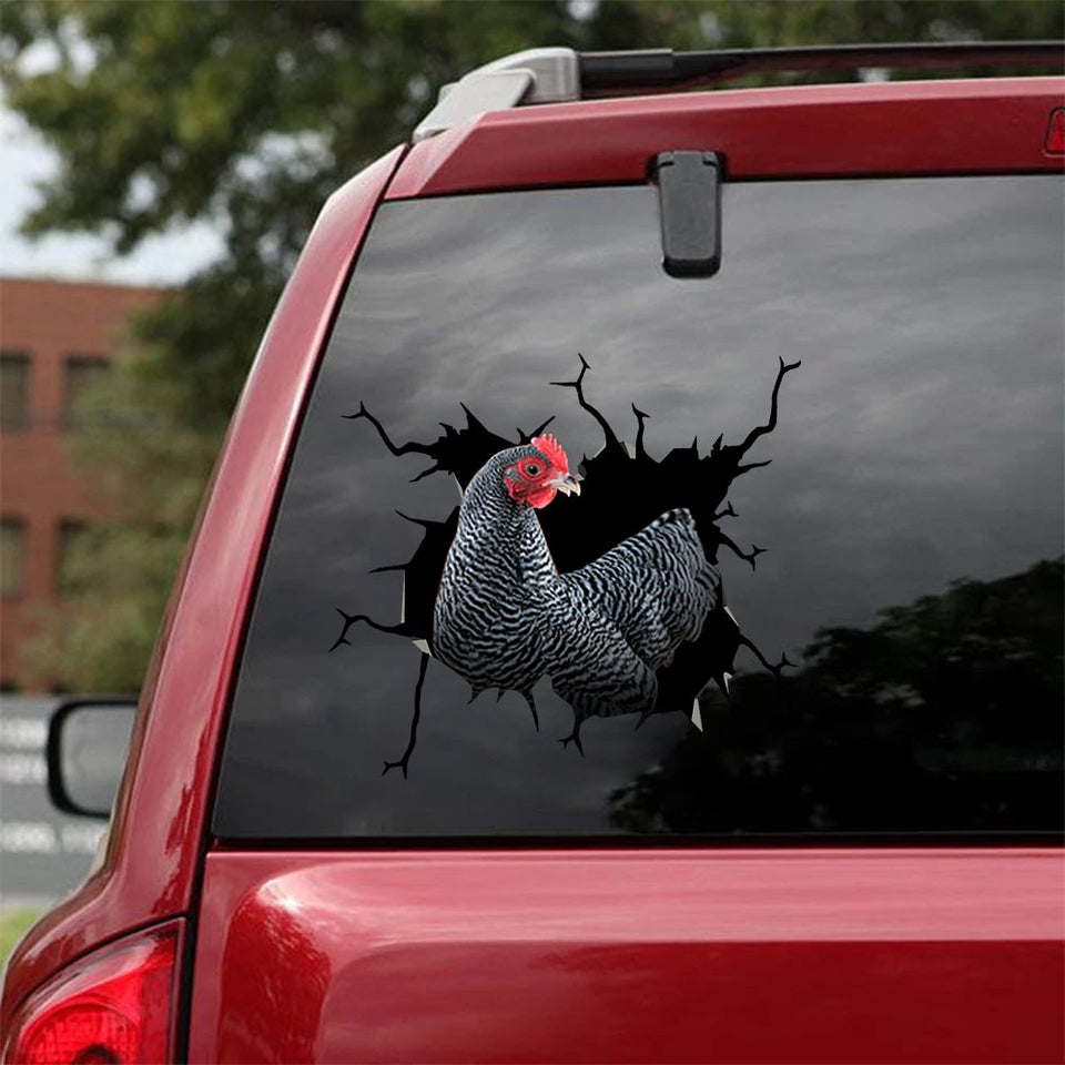 [sk1151-snf-lad]-chicken-crack-sticker-poultry-lover