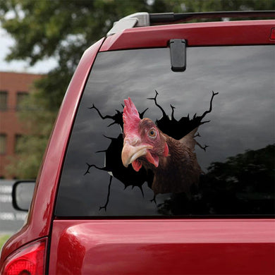 [sk1199-snf-lad]-chicken-crack-sticker-poultry-lover