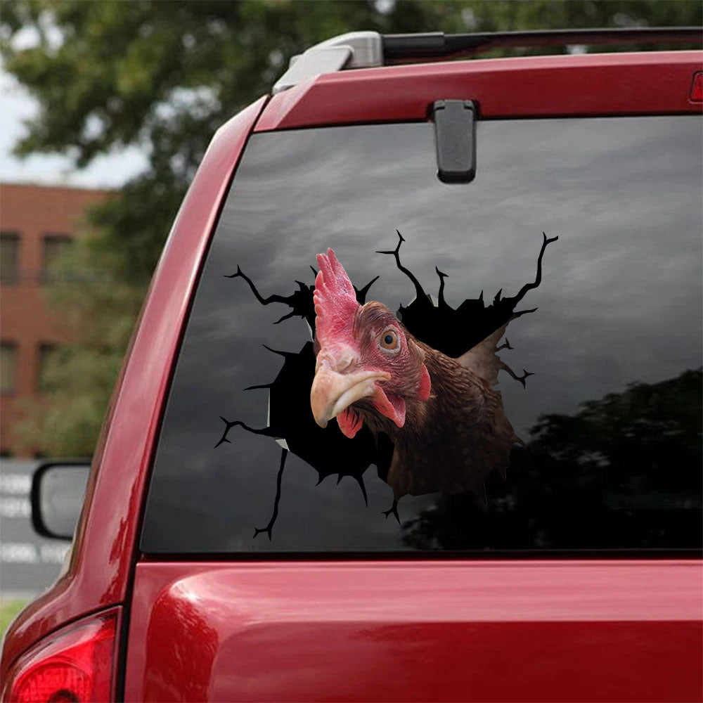 [sk1199-snf-lad]-chicken-crack-sticker-poultry-lover