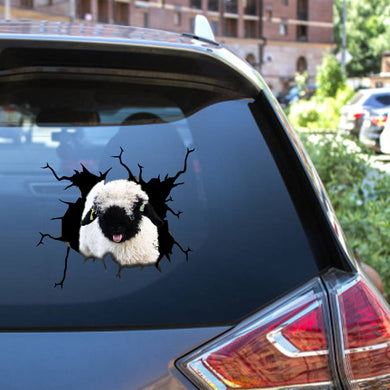 Sheep Crack Decal Window Wiper Your Cute Black And White Stickers Gift For Husband