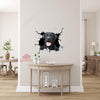 Black Labrador Crack Decor Decal Funny Faces Custom Stickers Couple Gift Ideas