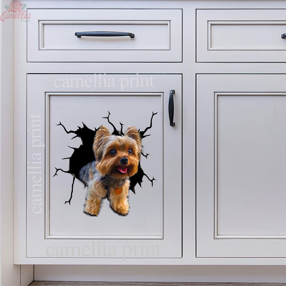 Yorkshire Crack Sticker Door Hot Art Stickers Christmas